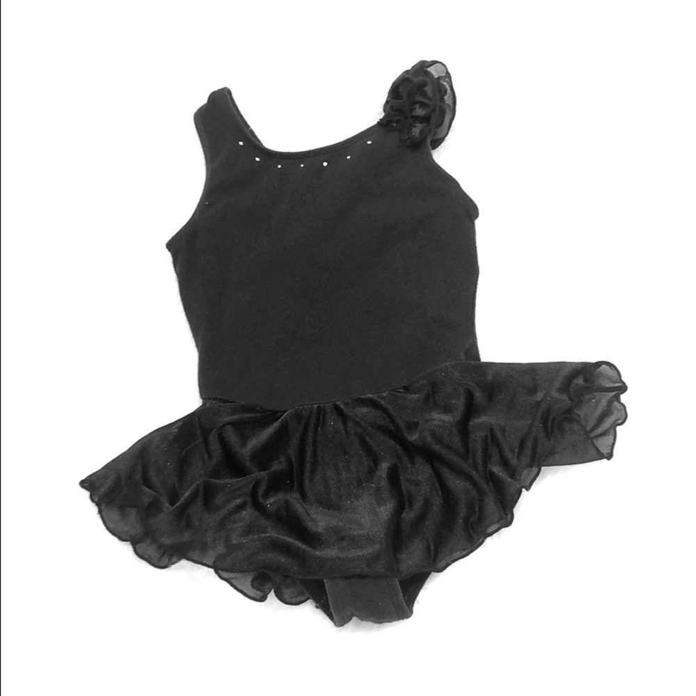 Black skirted leotard